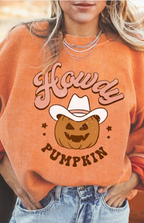 Halloween Pumpkin Head Sweater Women's Loose Round Neck Pullover | Streetwear