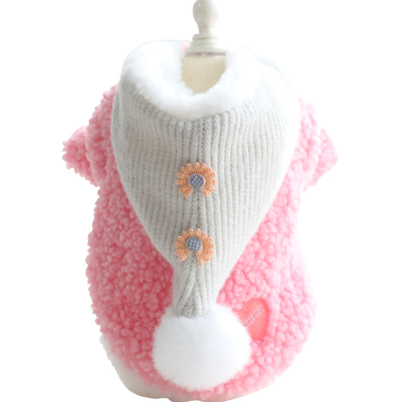 Dog Clothes for Fall Winter - Cat Princess Coat