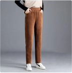 Women's Loose Fit Corduroy Tapered Pants