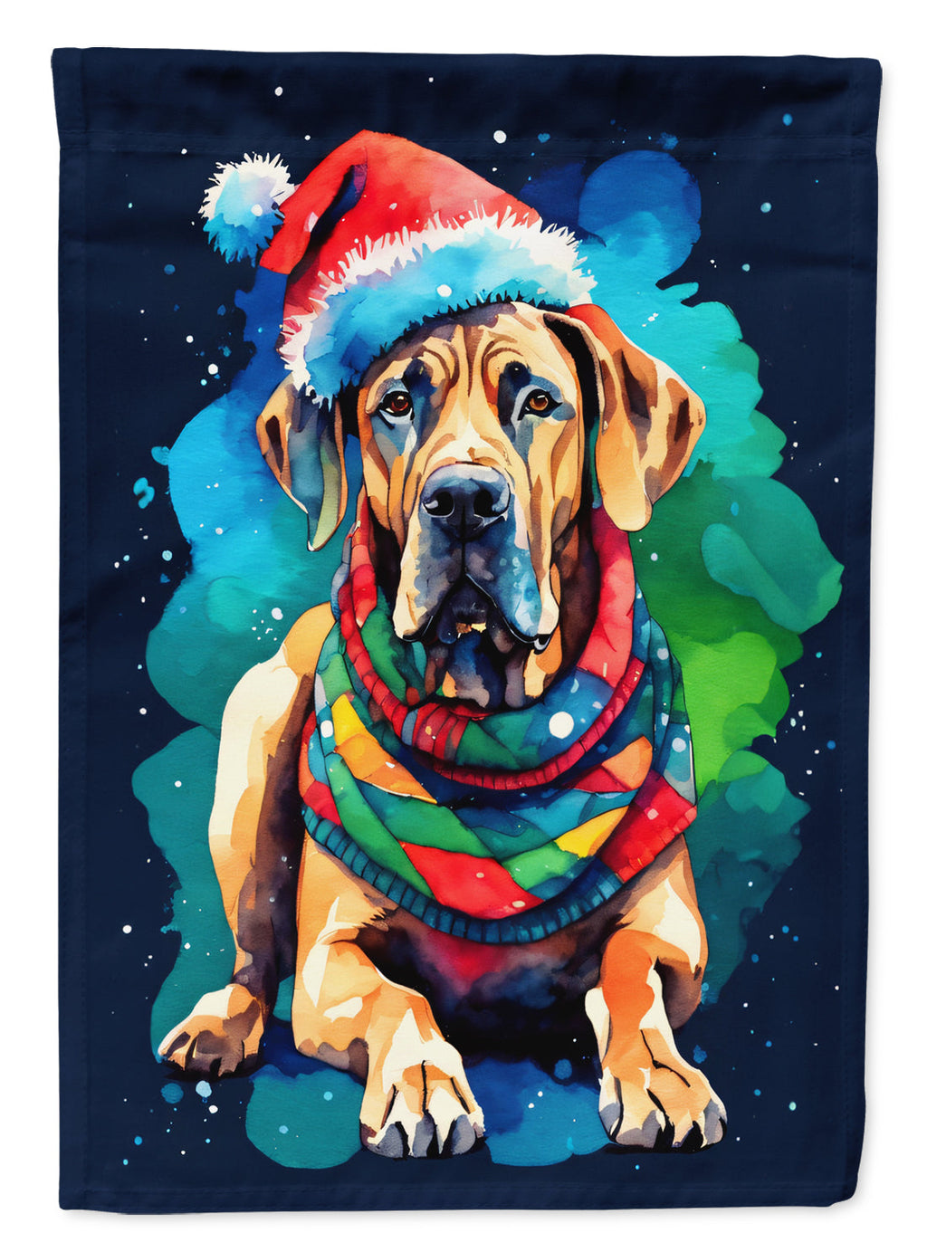 Great Dane Christmas House Flag