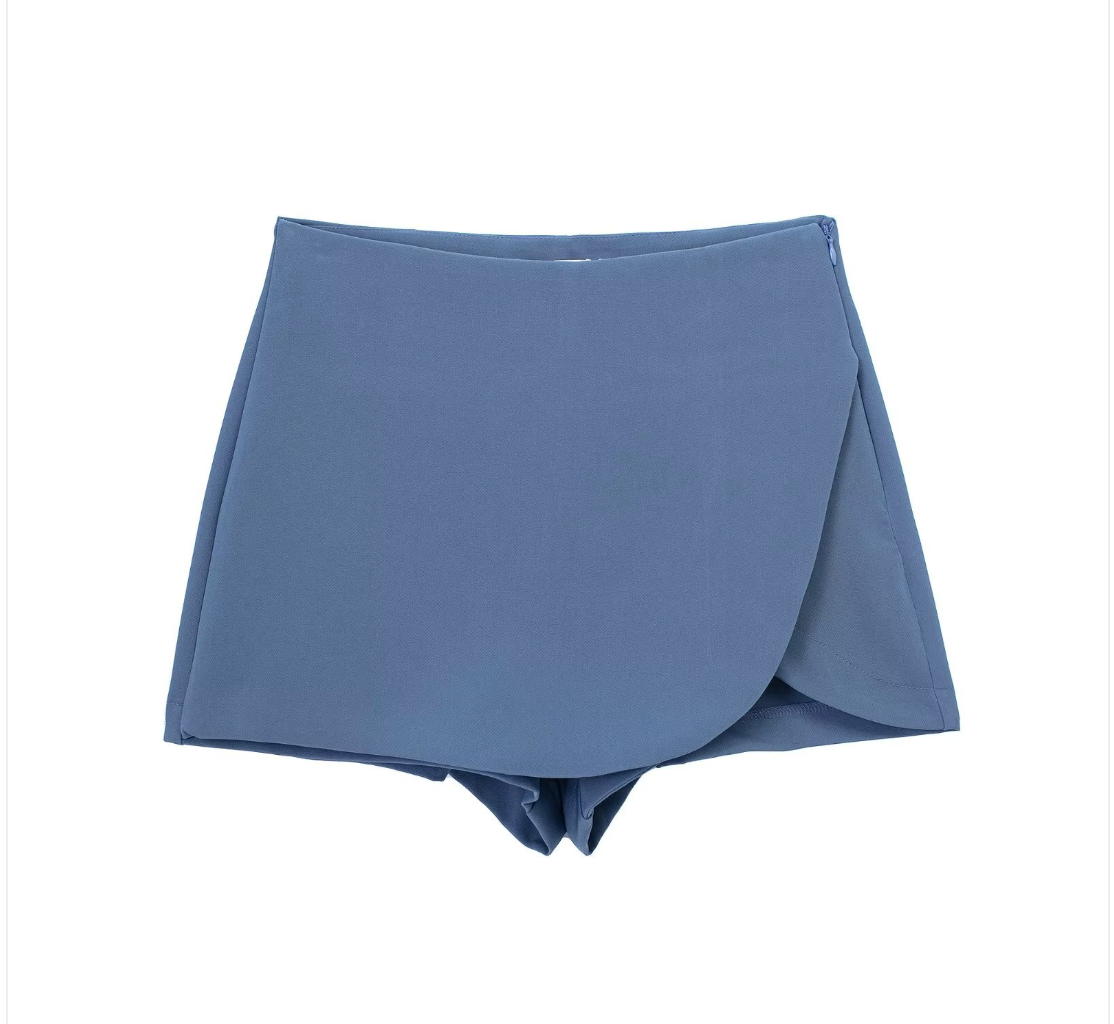 Women's High Waist Asymmetric Shorts