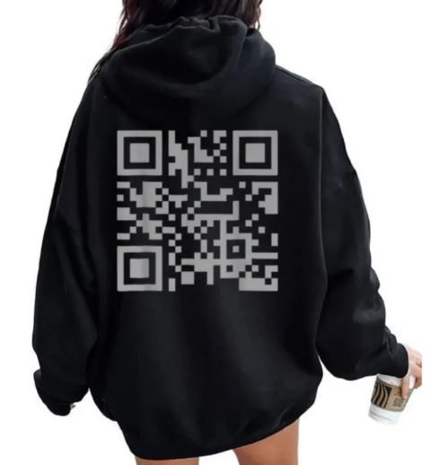 QR code hoodie | Streetwear