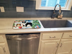 Karelian Bear Dog Cozy Christmas Dish Drying Mat