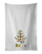 Shih-Tzu Silver Gold and White #2 Christmas Kitchen Towel Set of 2