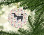 Pumi Merry Christmas Ceramic Ornament