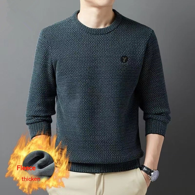 Thickened Men's Velvet Ferret Sweater