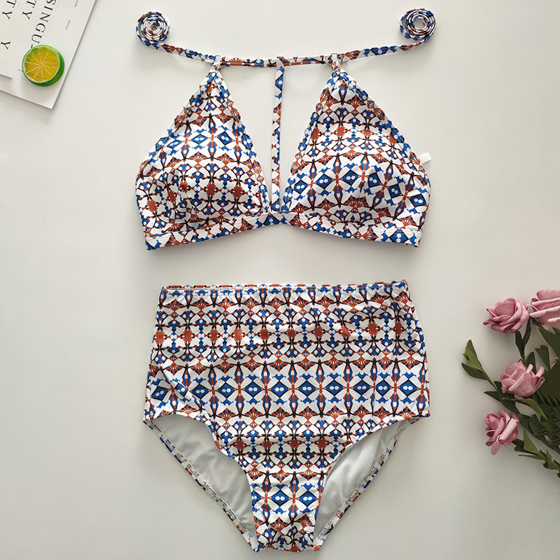 High Waist Sexy Backless Bikini Swimsuit for Women