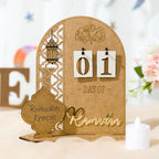 Wood Christmas DIY Countdown Calendar Pendant Decor