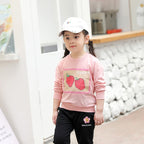 Children's Terry Fruit Sweater with Long Sleeves
