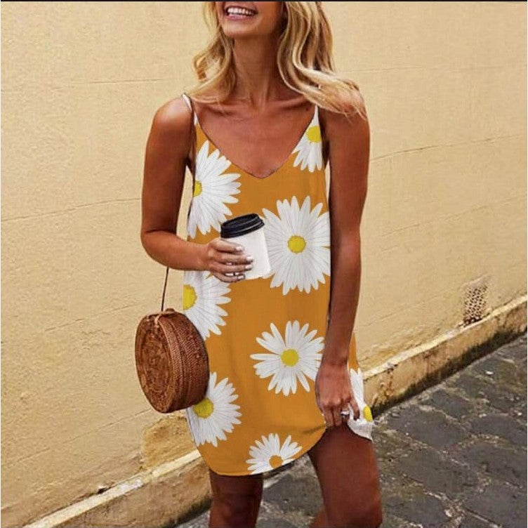 Daisy Print Cami Slip Skirt and Dress Collection
