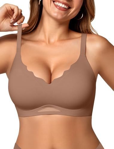 Wireless Push-Up Scalloped Bralette - No Underwire