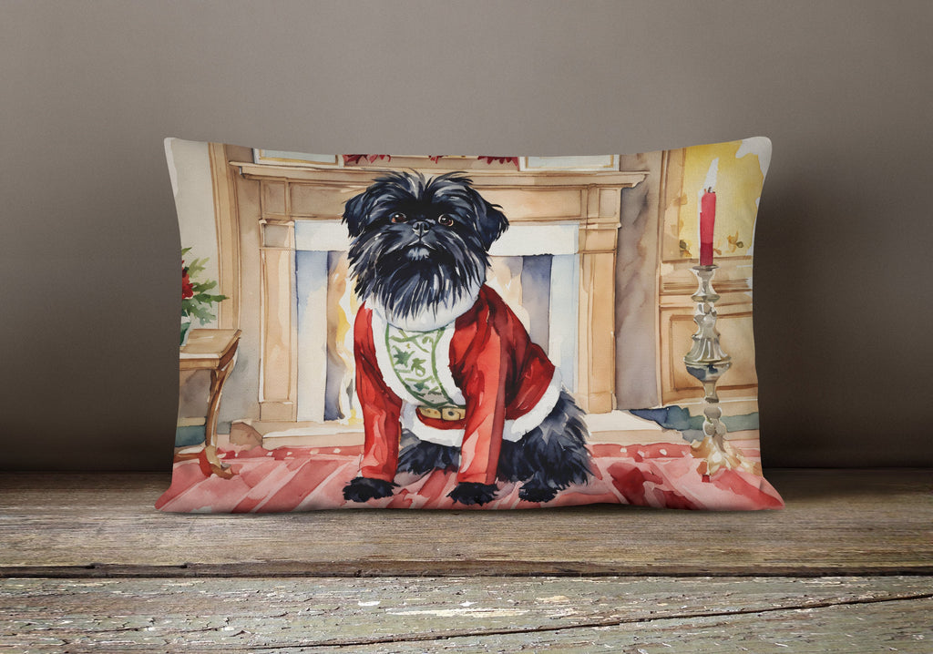 Affenpinscher Christmas Throw Pillow