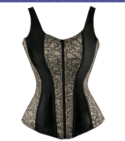 Punk Sexy Black Shapewear Corset Bodysuit E0936