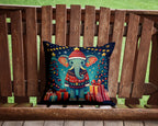 Elephant Christmas Throw Pillow