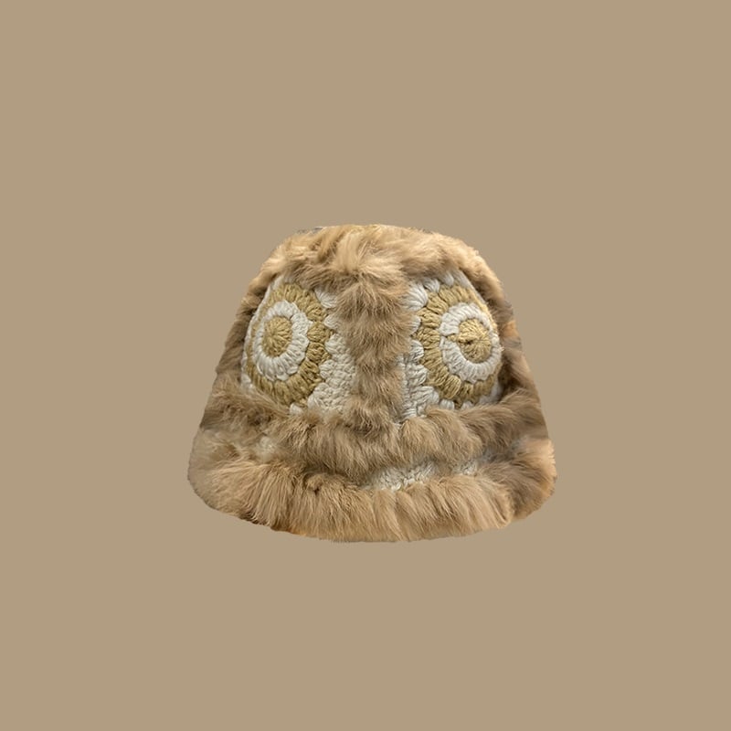 Warm Hand Knitted Wool Fisherman Hat for Autumn/Winter | Embroidered Cap