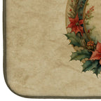 Papillon Christmas Flowers Dish Drying Mat