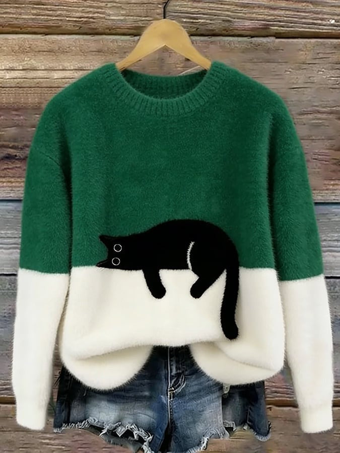 Women's Christmas Fleece Pullover Sweater | Streetwear