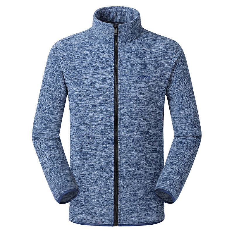 Polar Fleece Casual Stand Collar Jacket Top
