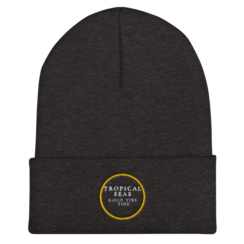 Tropical Seas Cuffed Beanie | Embroidered Cap