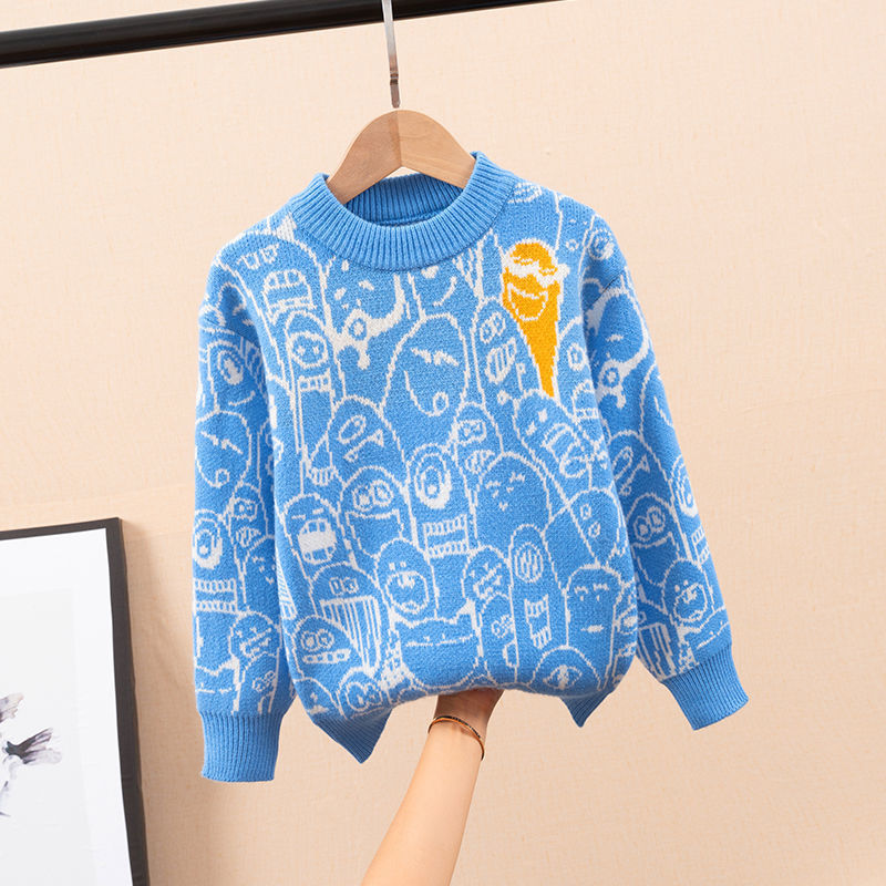 Korean Cartoon Sweater for Kids