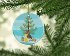 Spanish Canary Merry Christmas Ceramic Ornament