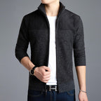 Colorblock Plus Size Knitted Wool Sweater