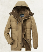 Men's Mid-length cotton-padded jacket