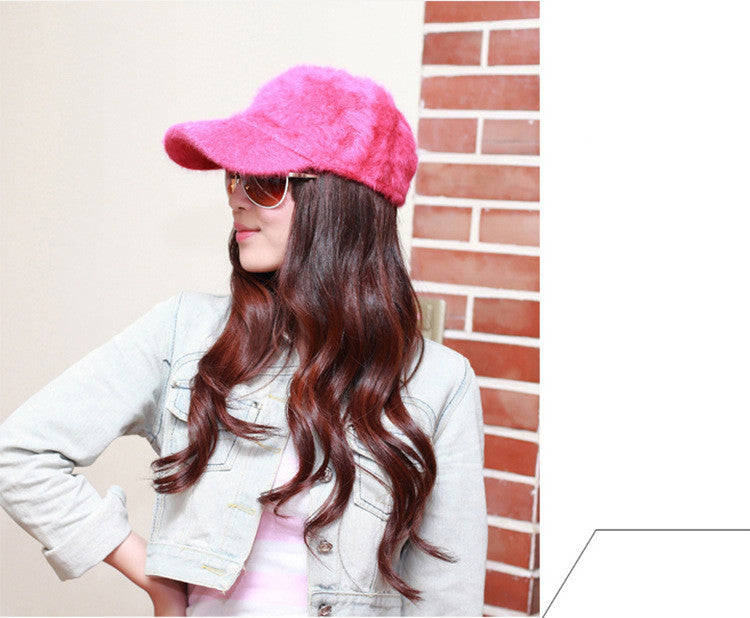Shangtu Warm Knit Cap with Fur Hat Design | Embroidered Cap