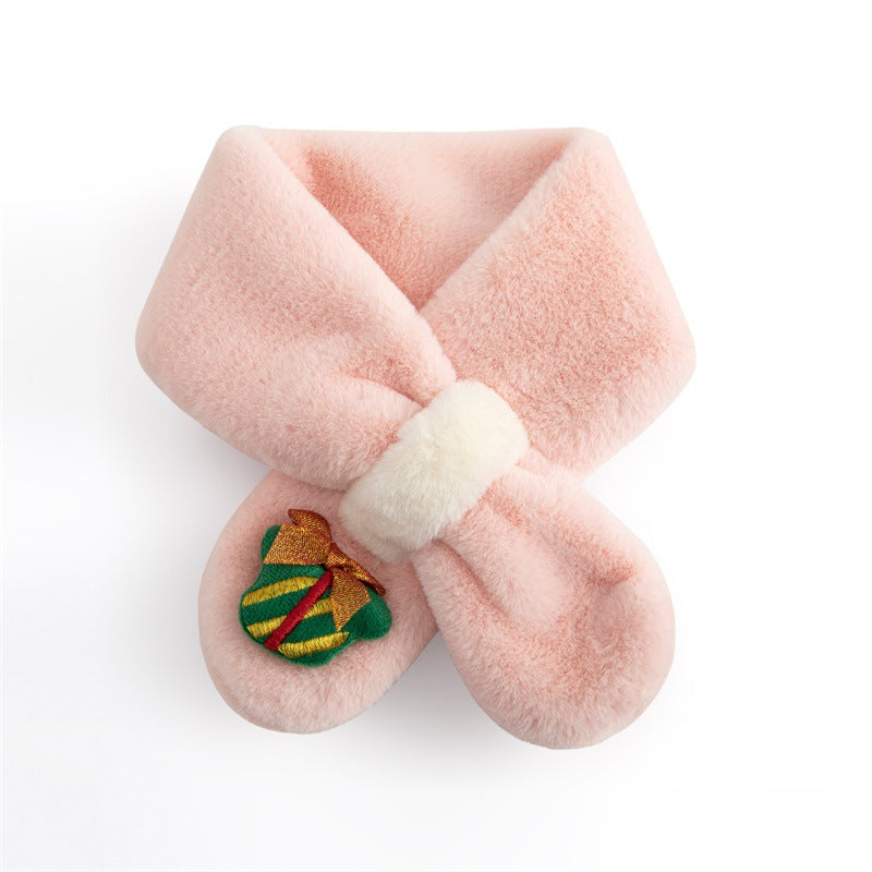Winter Kids Scarf Christmas Gift Box and Warm Scarf