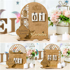 Wood Christmas DIY Countdown Calendar Pendant Decor