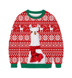 Cute 3D Printed Elk Christmas Sweatshirt for Women | Streetwear