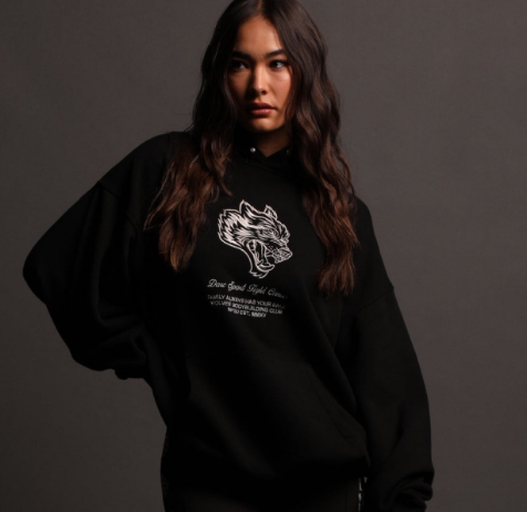 Women's Retro Fleece Print Hoodie for Street Style | Streetwear