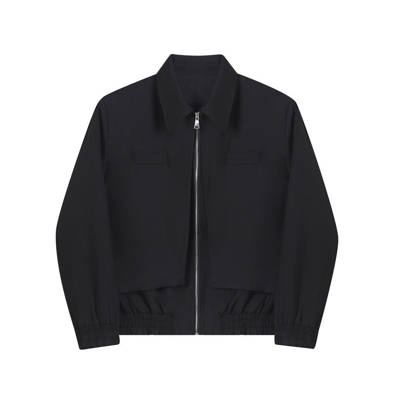 Fashionable Faux Two-Piece Suit with Lapel Coat