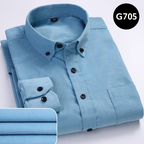 Cotton corduroy long sleeve shirt