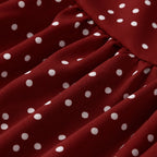 Women's Casual V-Neck Polka Dot Ruffle Dress (6 Colors)