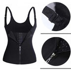 Women's Zipper Bodybuilding Belly Corset