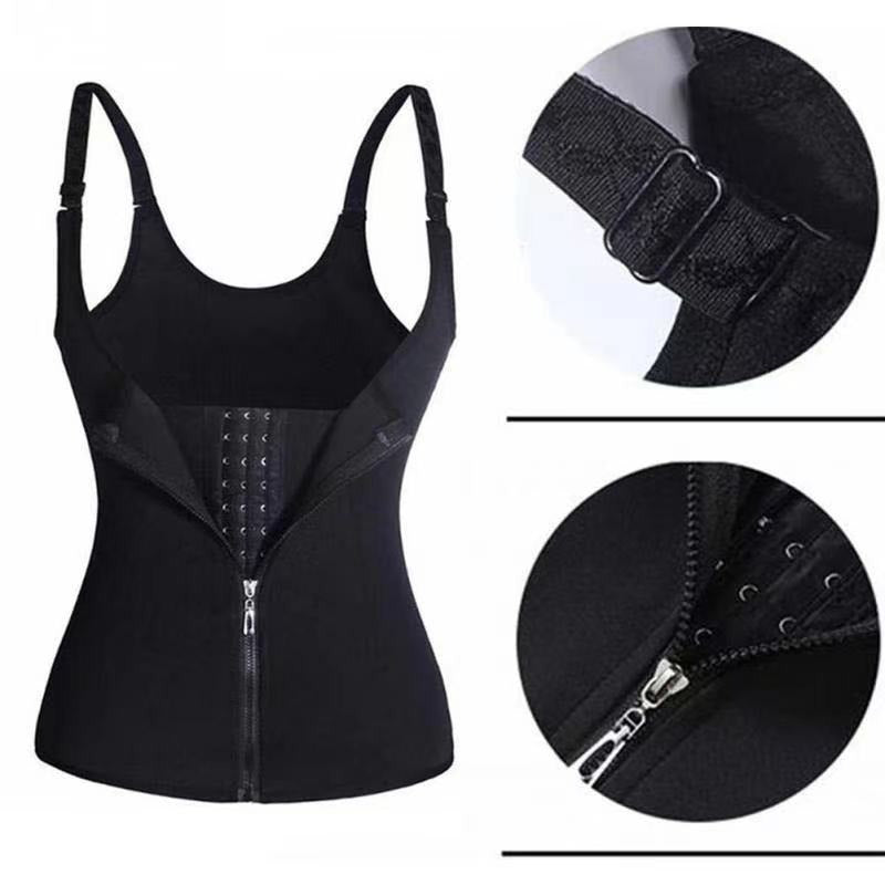 Women's Zipper Bodybuilding Belly Corset