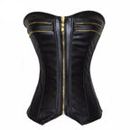 European Court Shaping Bodysuit with Zipper Closure