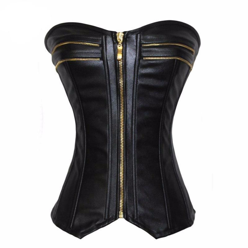 European Court Shaping Bodysuit with Zipper Closure