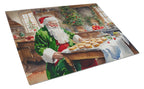 Cookies with Santa Claus Father Christmas Glass Cutting Board