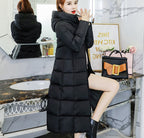 Women's Thick Cotton-Padded Long Jacket for Warmth