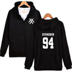 KPOP Monsta X Hoodie Jacket for Women (4XL) | Streetwear