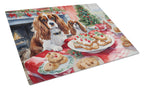 Cavalier Spaniel Christmas Cookies Glass Cutting Board