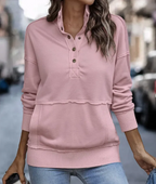 Women's Long Sleeve Button-Up Sweater