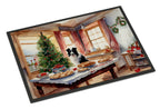 Border Collie Christmas Cookies Doormat
