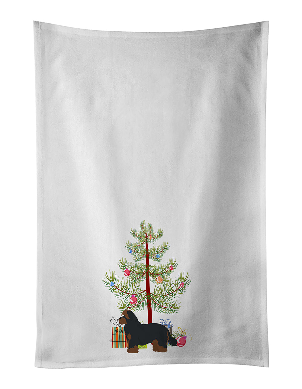 Shorkie #1 Christmas Tree Kitchen Towel Set of 2
