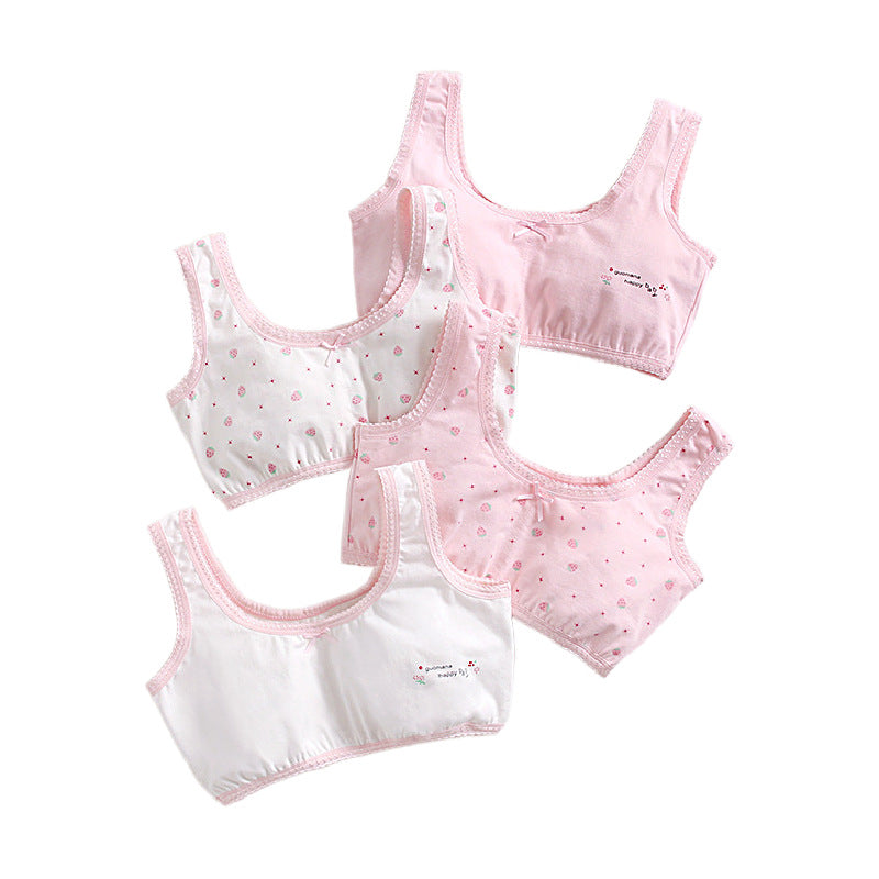 Girls' Cotton Tube Top Vest for Ages 12-18