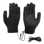 USB Heated Knitted Thermal Gloves