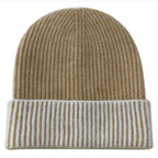 Two Tone Cuff Beanie | Embroidered Cap