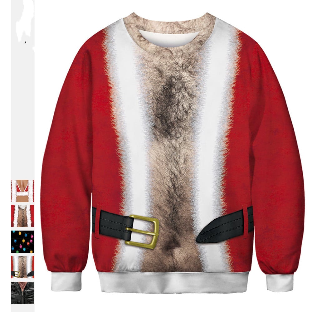 Printed Long-Sleeved Round Neck Sweatshirt | Streetwear